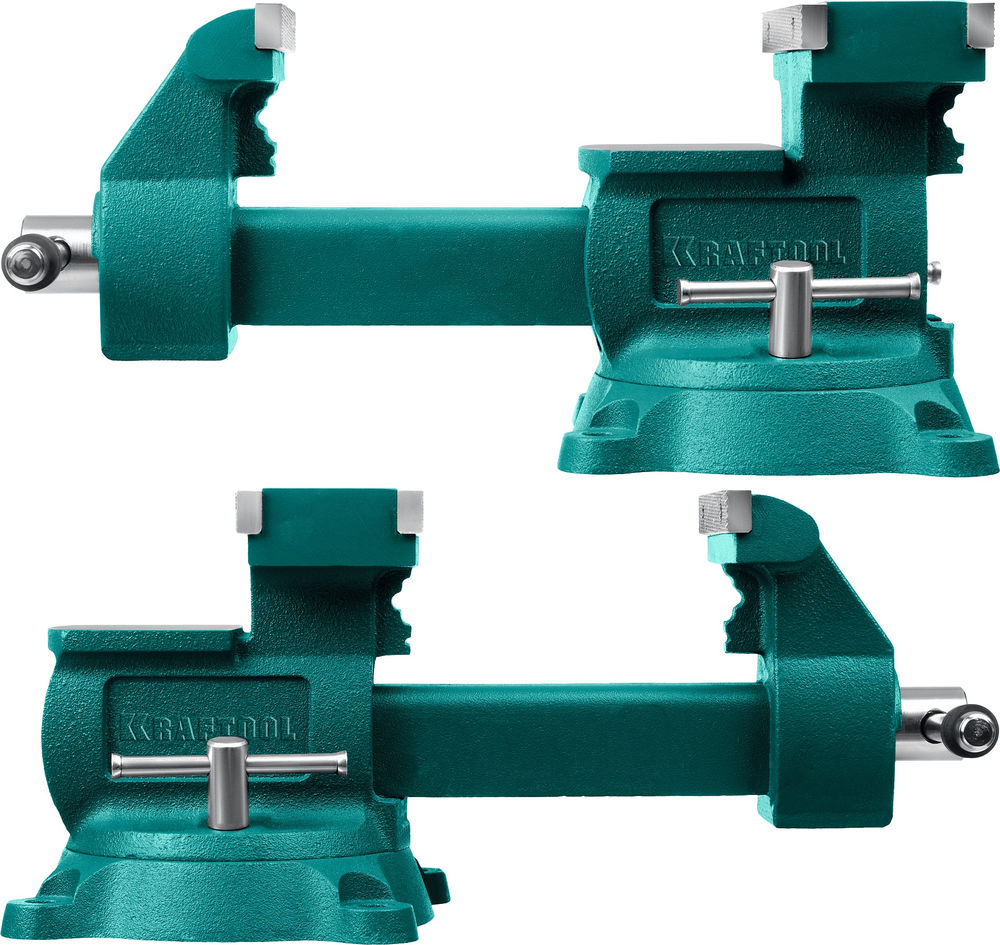 Тиски слесарные 165 мм, расход 324 мм Reversible KRAFTOOL 32705-165