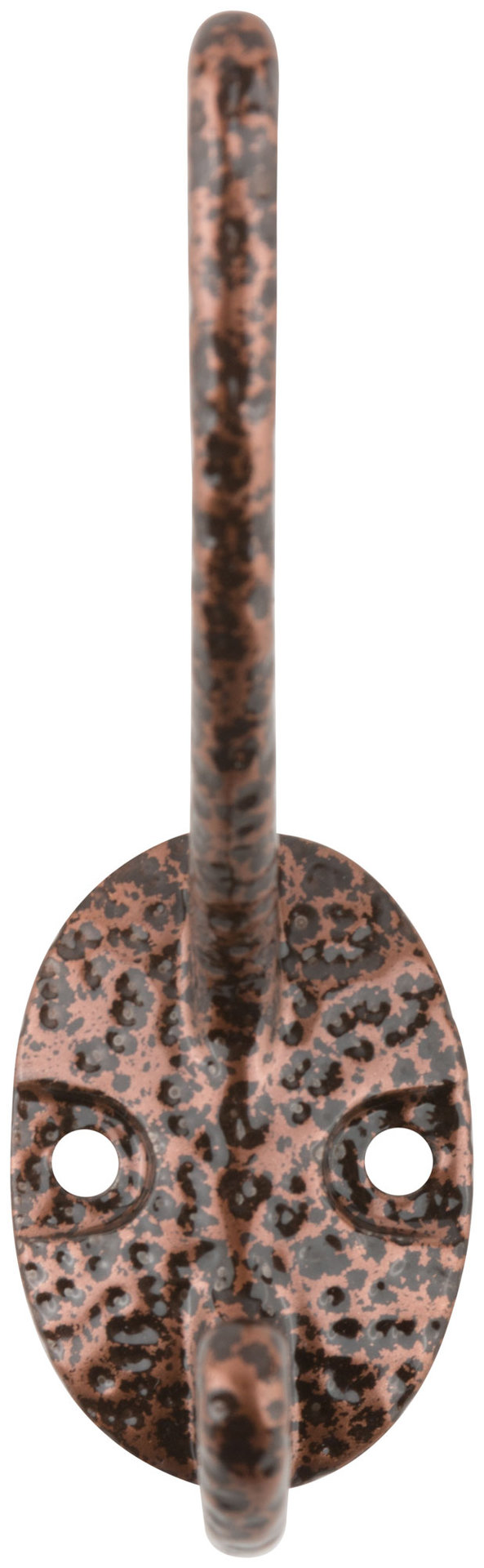 Крючок-вешалка двойной, антик медь (66872)