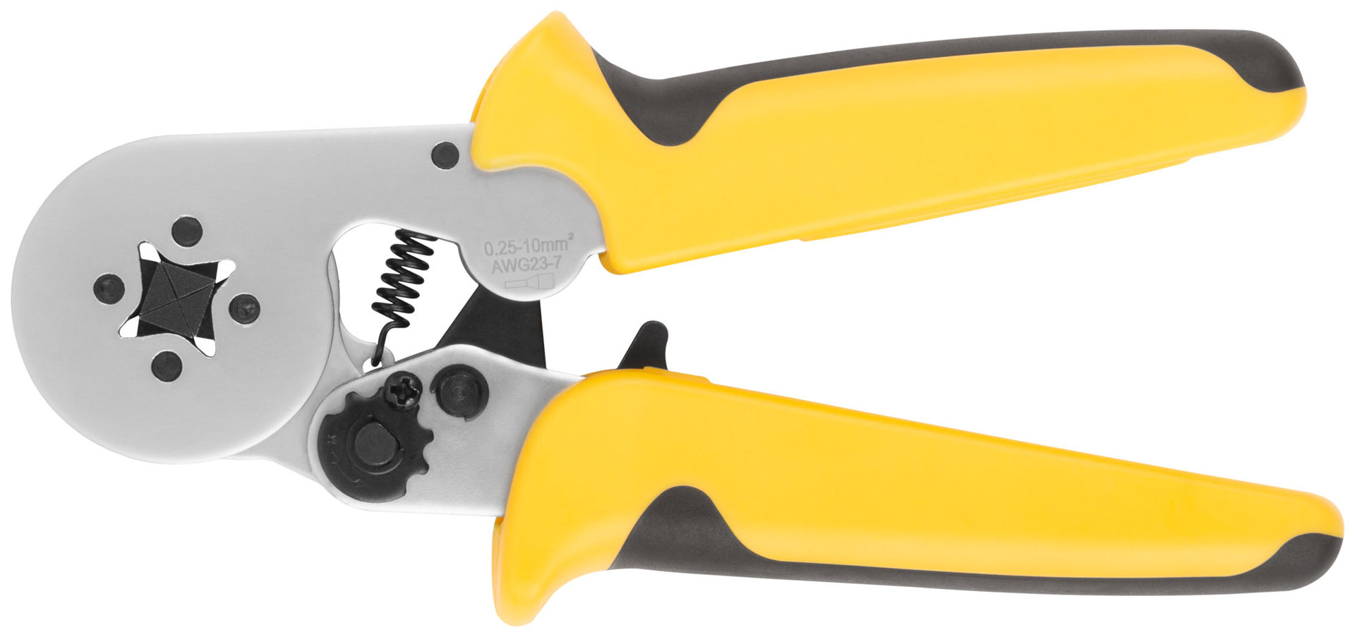 Пресс-клещи для обжима втулочных наконечников 0,25-10 мм, прорезиненные ручки 175 мм (60072)