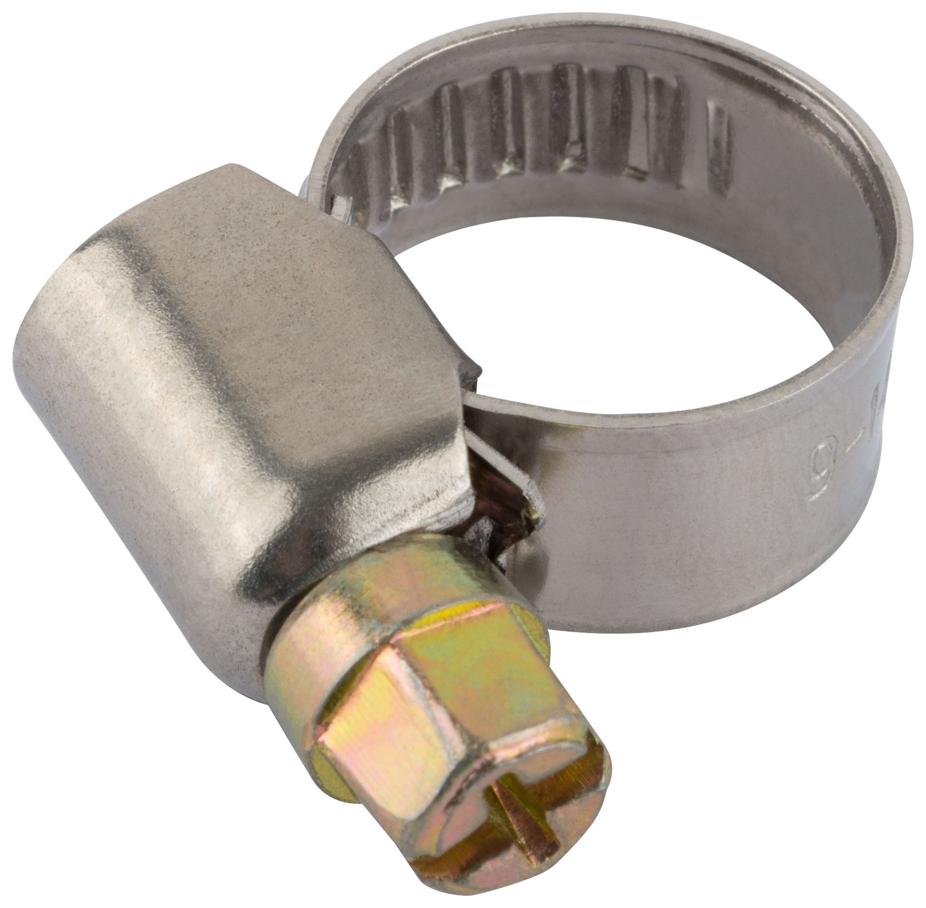 Хомут обжимной (нержавеющая сталь со сваркой) 9-14 мм (64272)