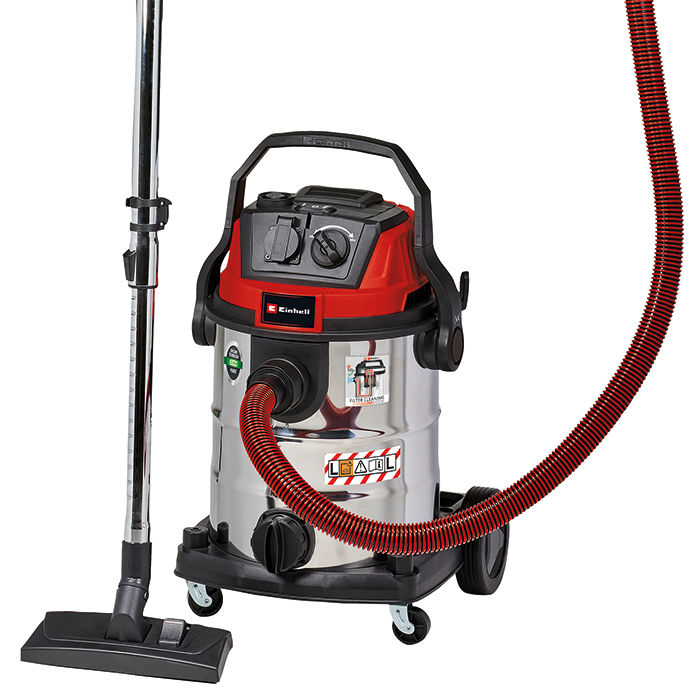 Пылесос строительный Einhell TE-VC 2025 SACL,1200Вт,200мБар,25 л,очистка фильтра,розетка (2342460)