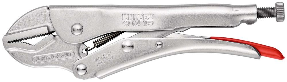 Зажим универсальный ручной, круг 35 мм, квадрат 25 мм, под ключ 32 мм, длина 180 мм (KN-4004180)