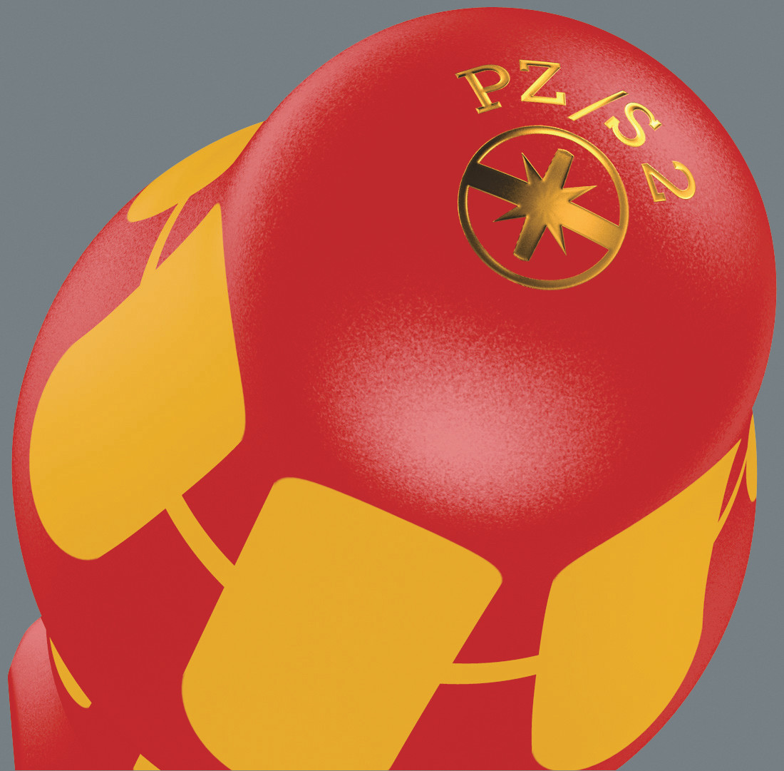 Набор диэлектрических отвёрток PlusMinus 2 пр. с узким концом PZ/S 1-2 VDE серия 165 iS PZ/S Wera WE-006470