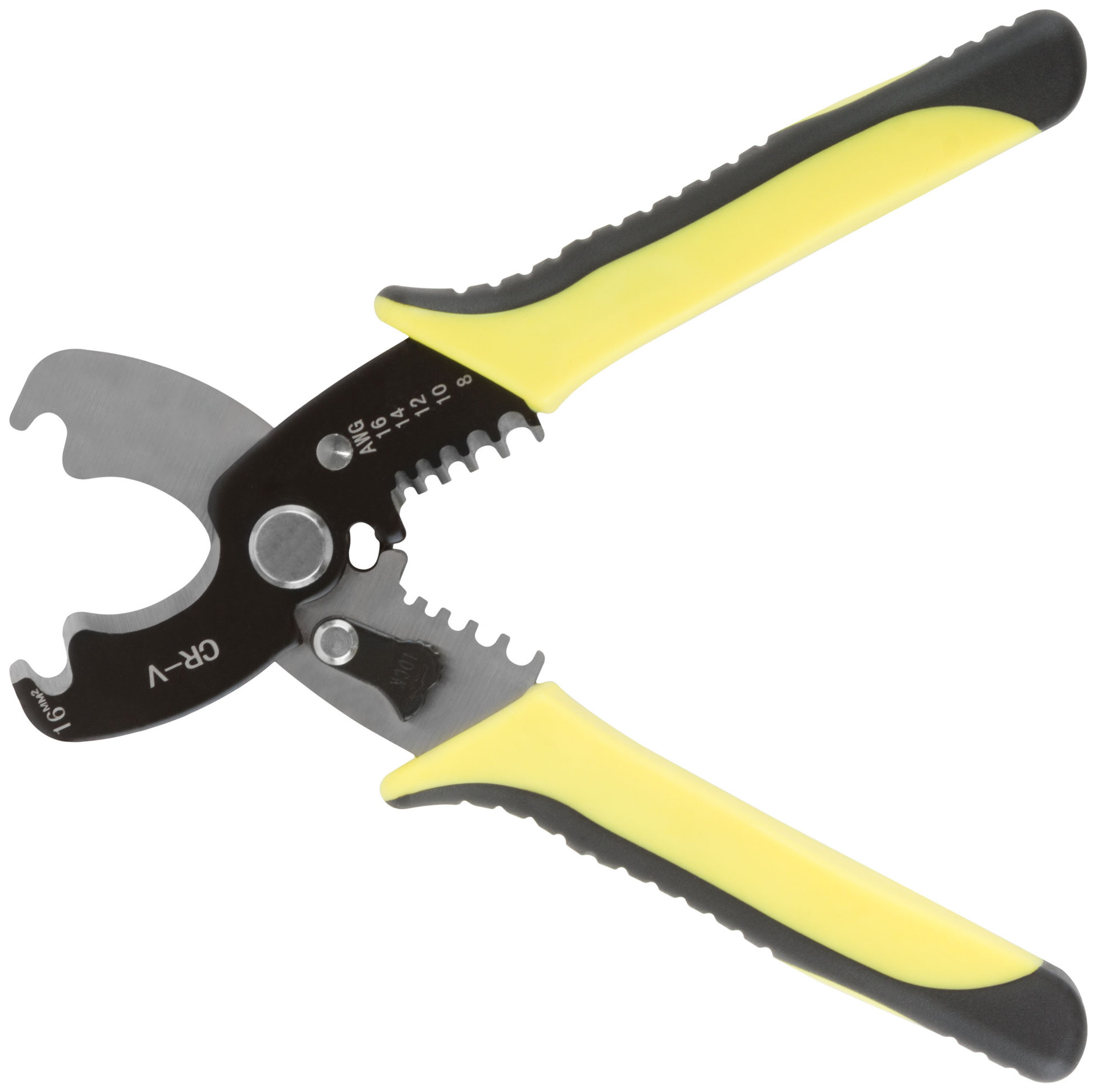 Кабелерез со съемником изоляции 1,3-4,6 мм, 180 мм (60051)