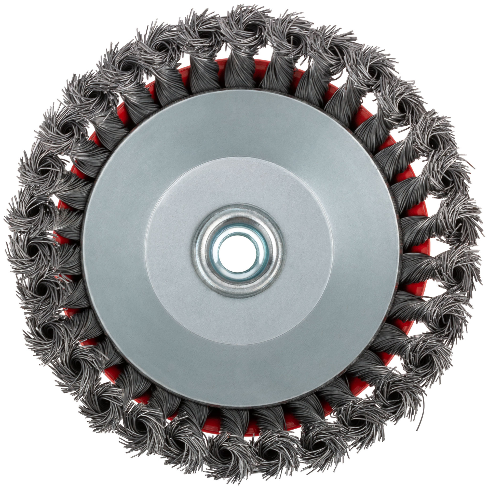 Корщетка чашечная, гайка М14, стальная витая проволока 150 мм (39045)