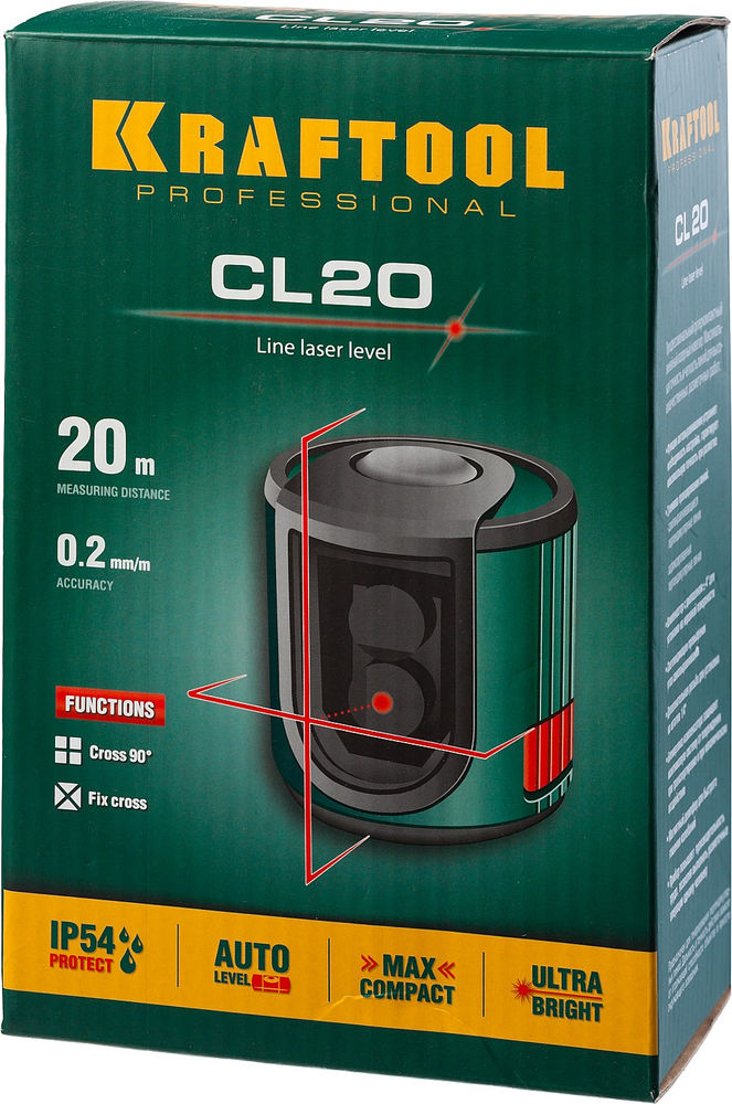Лазерный нивелир CL 20 KRAFTOOL 34700