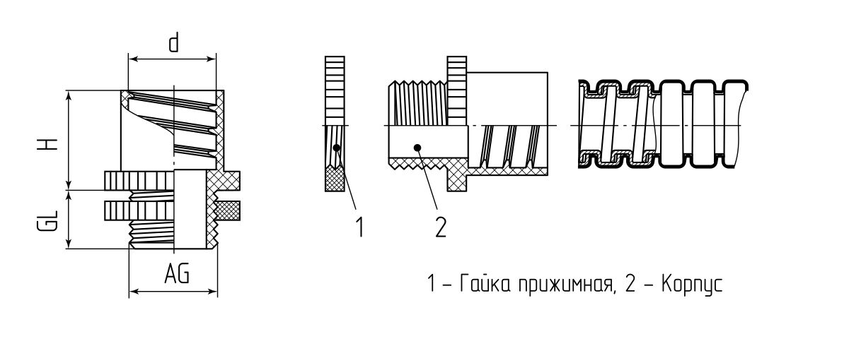 Муфта вводная МВП 12 (Fortisflex) (49645)