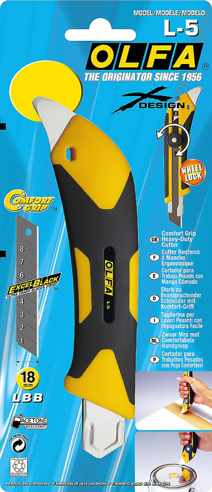 Трещоточный нож 18 мм OLFA OL-L-5