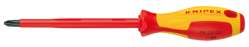Отвёртка VDE Phillips PH0 x 60 мм, длина 162 мм, диэлектрическая (KN-982400)