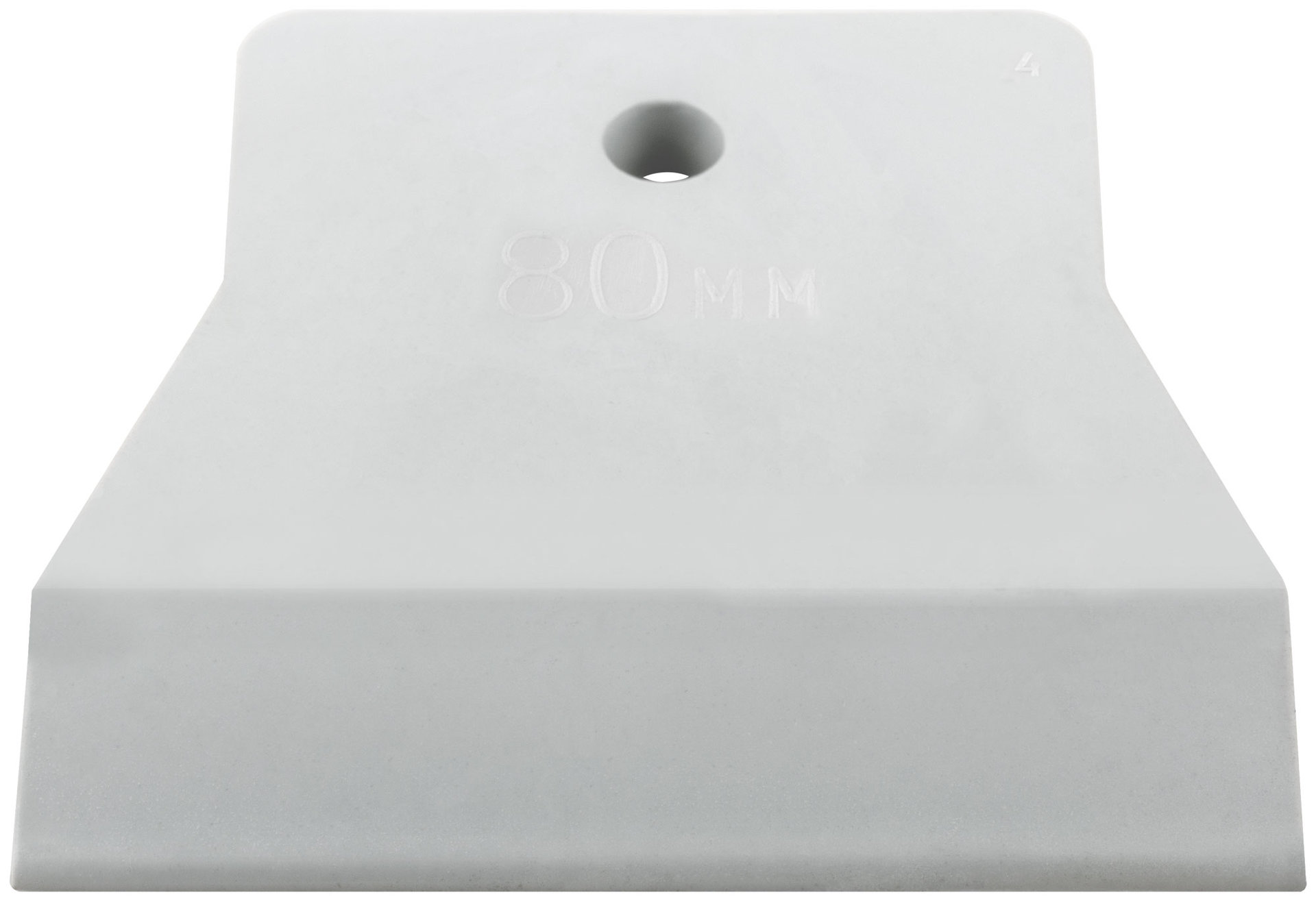 Шпатель резиновый белый 80 мм (06885)