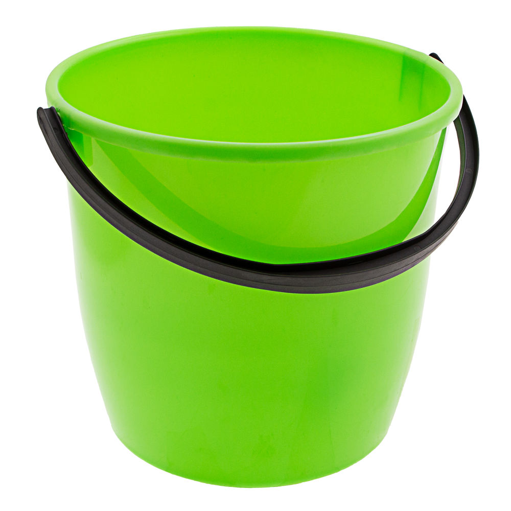 Ведро пластмассовое круглое 13 л, с крышкой, Light Elfe (92940)