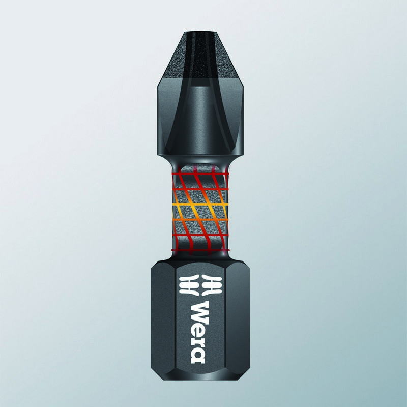 Бита ударная PZ 2 x 25 мм алмаз 1/4 C6.3 Impaktor SB серия 855/1 IMP DC PZ Wera WE-073921