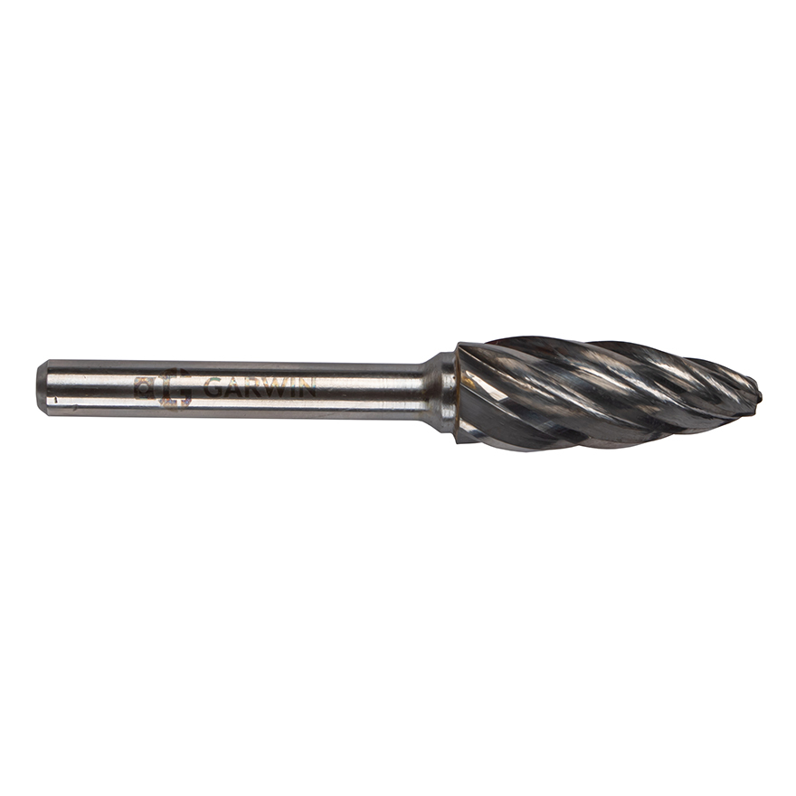 GARWIN INDUSTRIAL 900671-12*32 Борфреза пламевидная 12x32x76 мм, VHM, AL, форма H (серия 900671)