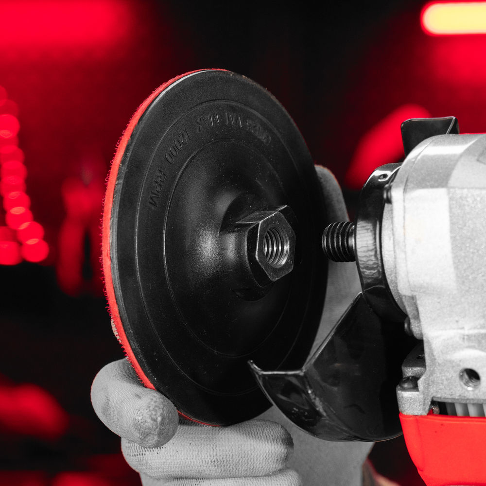 Насадка для дрели и УШМ с липучкой, 125 мм, твердая Matrix (76230)