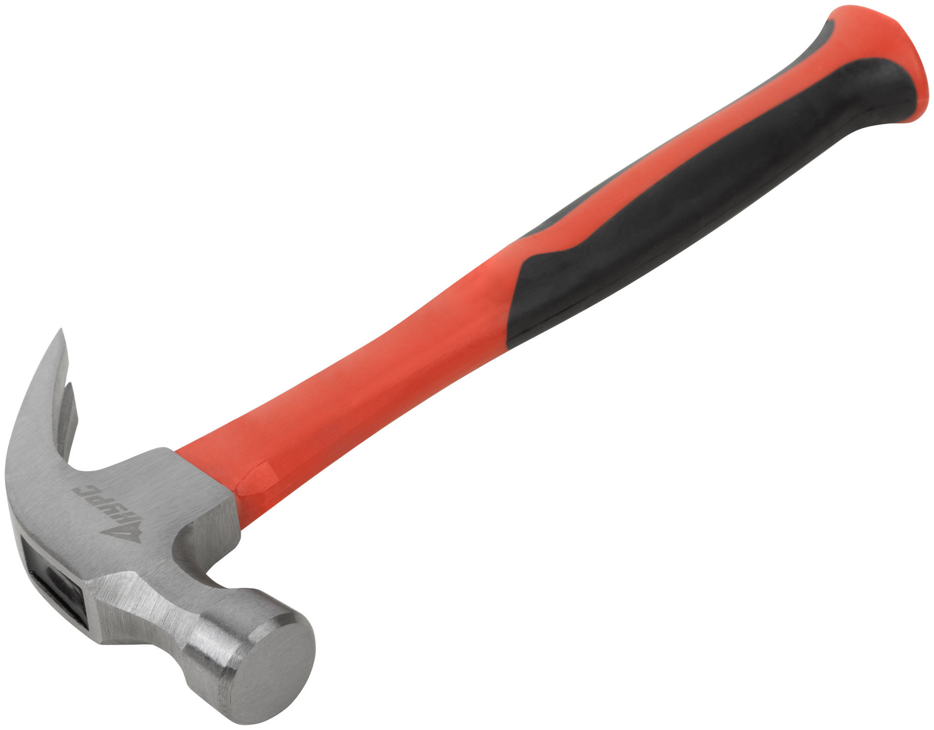 Молоток-гвоздодер, фиберглассовая усиленная ручка 27 мм, 450 гр. (44771)