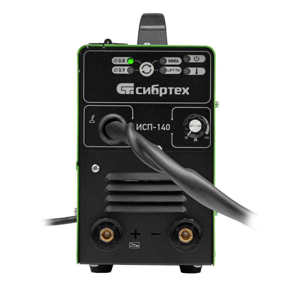 Аппарат инвертор. полуавтомат. сварки ИСП-140, 140 А, ПВ 60% Сибртех (94321)