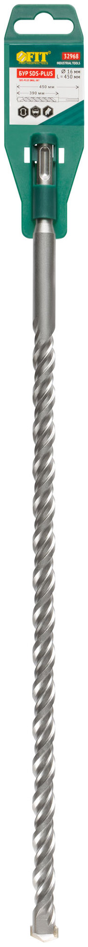 Бур по бетону SDS PLUS с двойной резьбой 16х450 мм (32968)