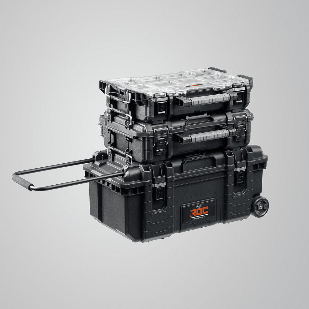 Ящик-тележка пластиковый (28) на колесах ROC PRO GEAR 2.0 KETER 38375