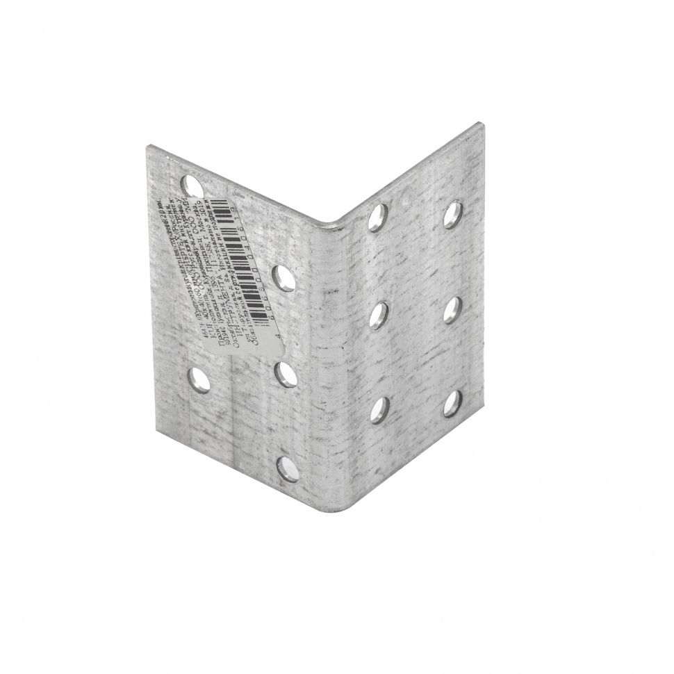 Крепежный уголок равносторонний 2 мм, KUR 40 x 40 x 60 мм Сибртех (46416)