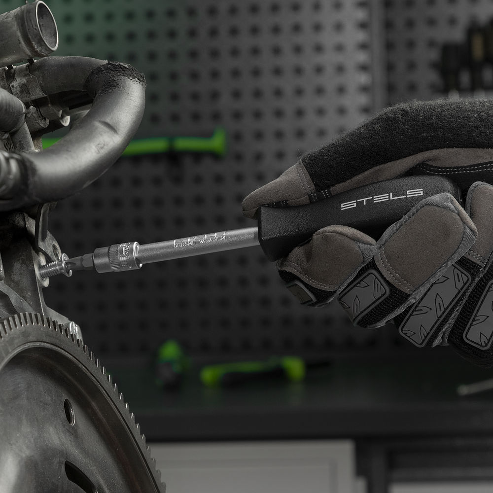 Набор инструментов, 1/4, 3/8, 1/2, Cr-V, S2, усиленный кейс, 216 предметов Stels