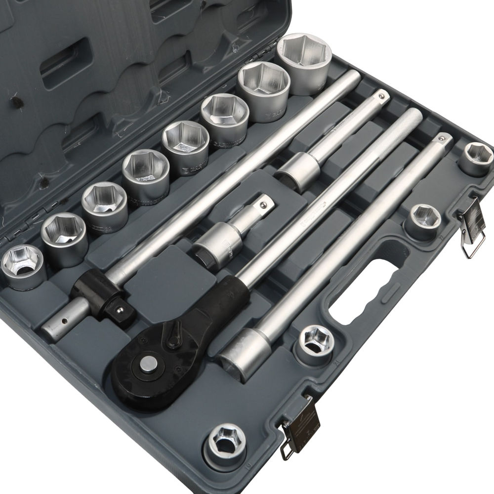 Набор торцевых головок 3/4 6 гр., 19-50 мм, 17 пр., GARWIN PRO, 643550