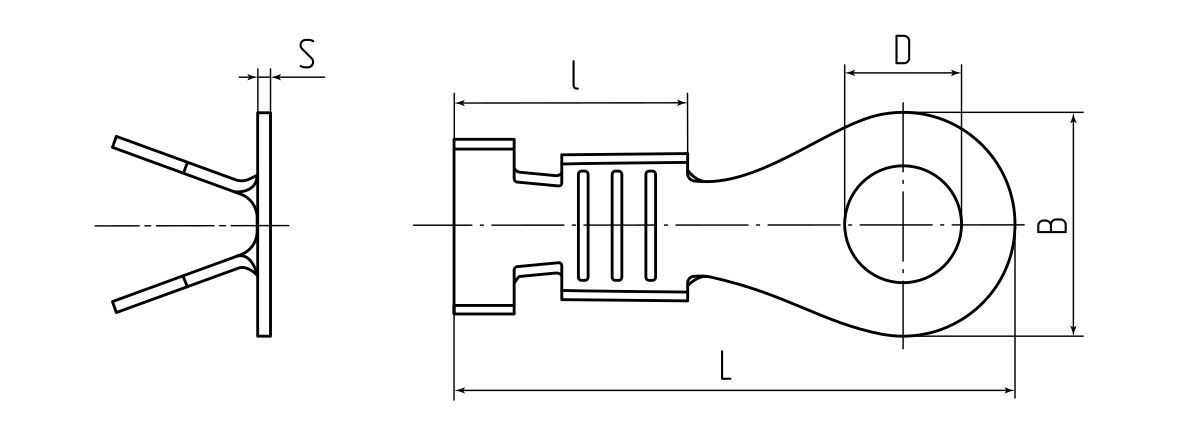 Наконечник кольцевой неизолированный НК 2.5-5 (КВТ) (85673)