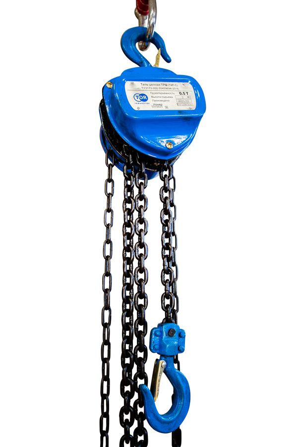 Таль ручная шестеренная TOR ТРШ C 0,5ТХ3М 4:1 PRO для тяжелых работ (1010531)