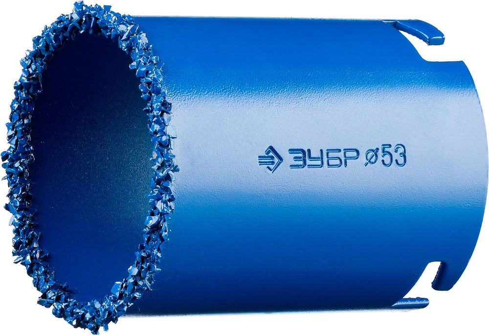 Коронка кольцевая 53 мм, L 55 мм, карбид вольфрама ЗУБР Профессионал 33350-53_z01