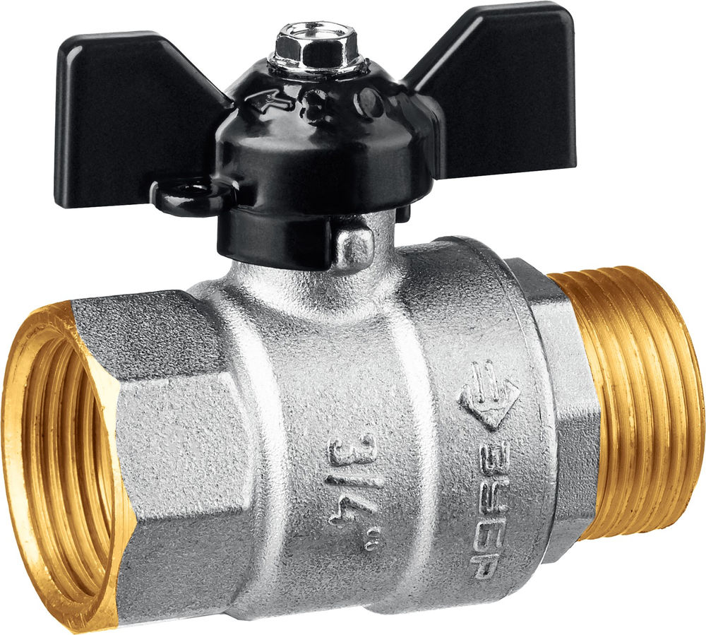 Шаровой кран d 3/4, ручка «бабочка» ЗУБР 51325-3/4