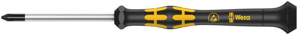 Отвёртка крестовая антистатическая прецизионная PH 1 x 80 мм ESD Kraftform Micro серия 1550 PH Wera WE-030112
