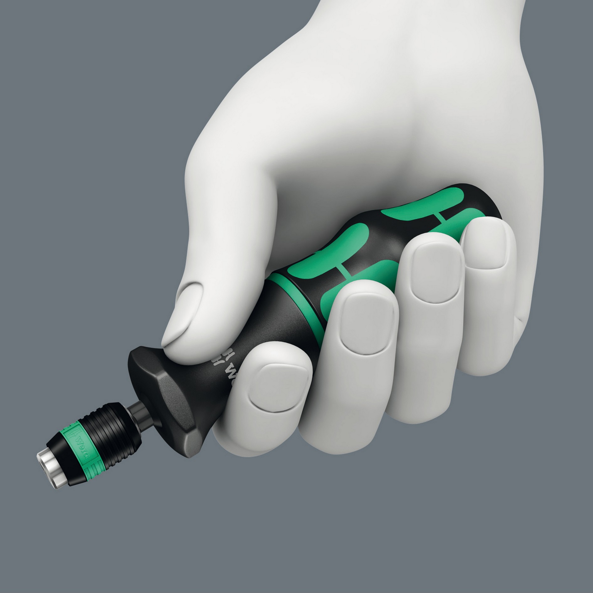 Отвёртка-битодержатель динамометрическая 0.3 Нм для серийных операций патрон Rapidaptor 1/4 D6.3/F6.3 Pre-Set Kraftform серия 7460 Wera WE-074715