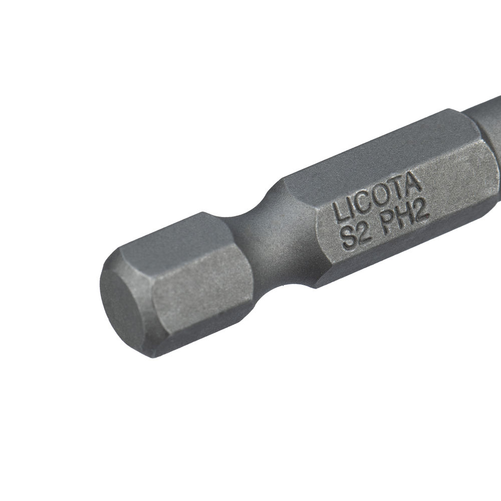 Бита, с шестигранным хвостовиком, 1/4, PH2, 150 мм, 1 шт, Licota, BPR115002