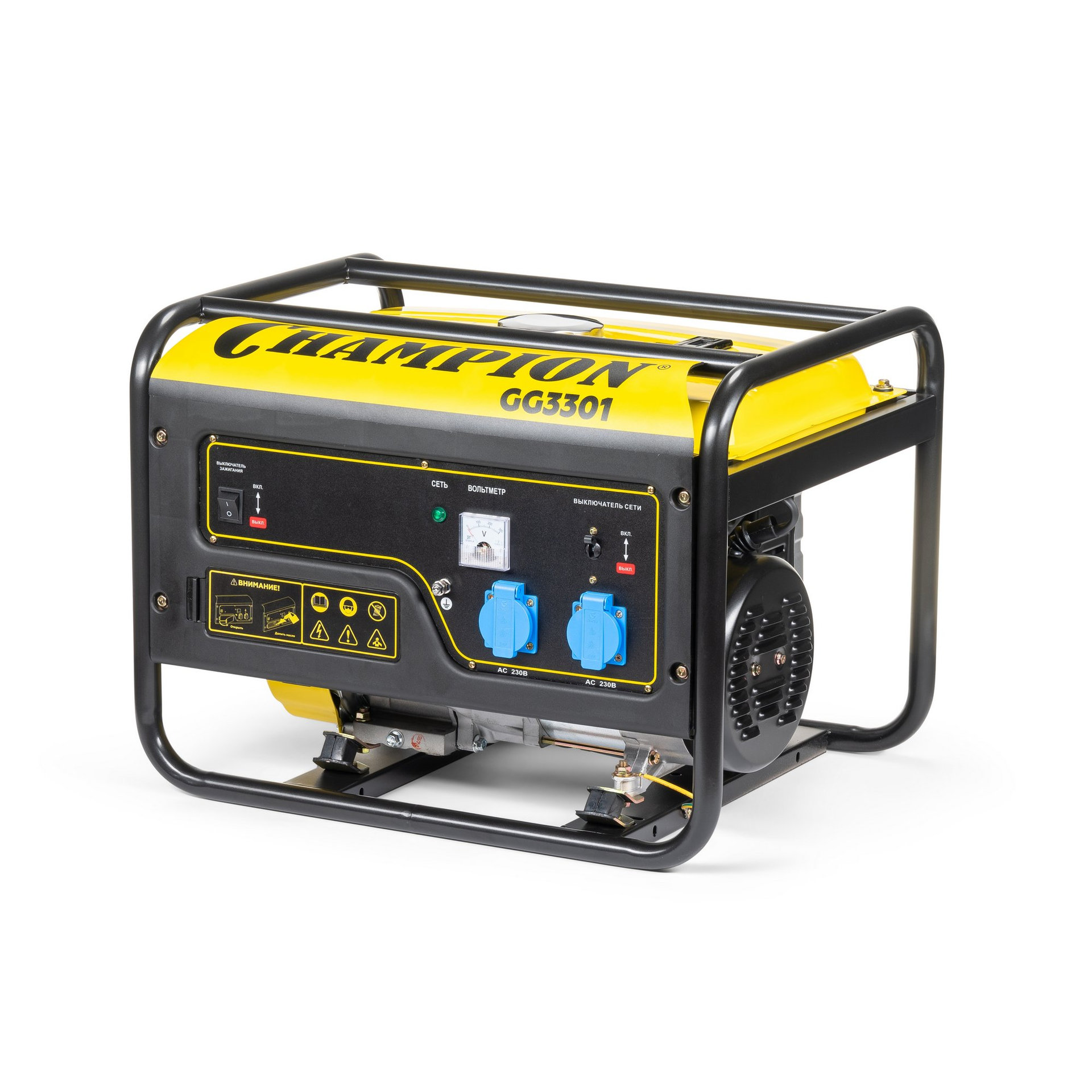Генератор CHAMPION GG3301 (2,8/3,1кВт 6лс 15л 46кг) (GG3301)
