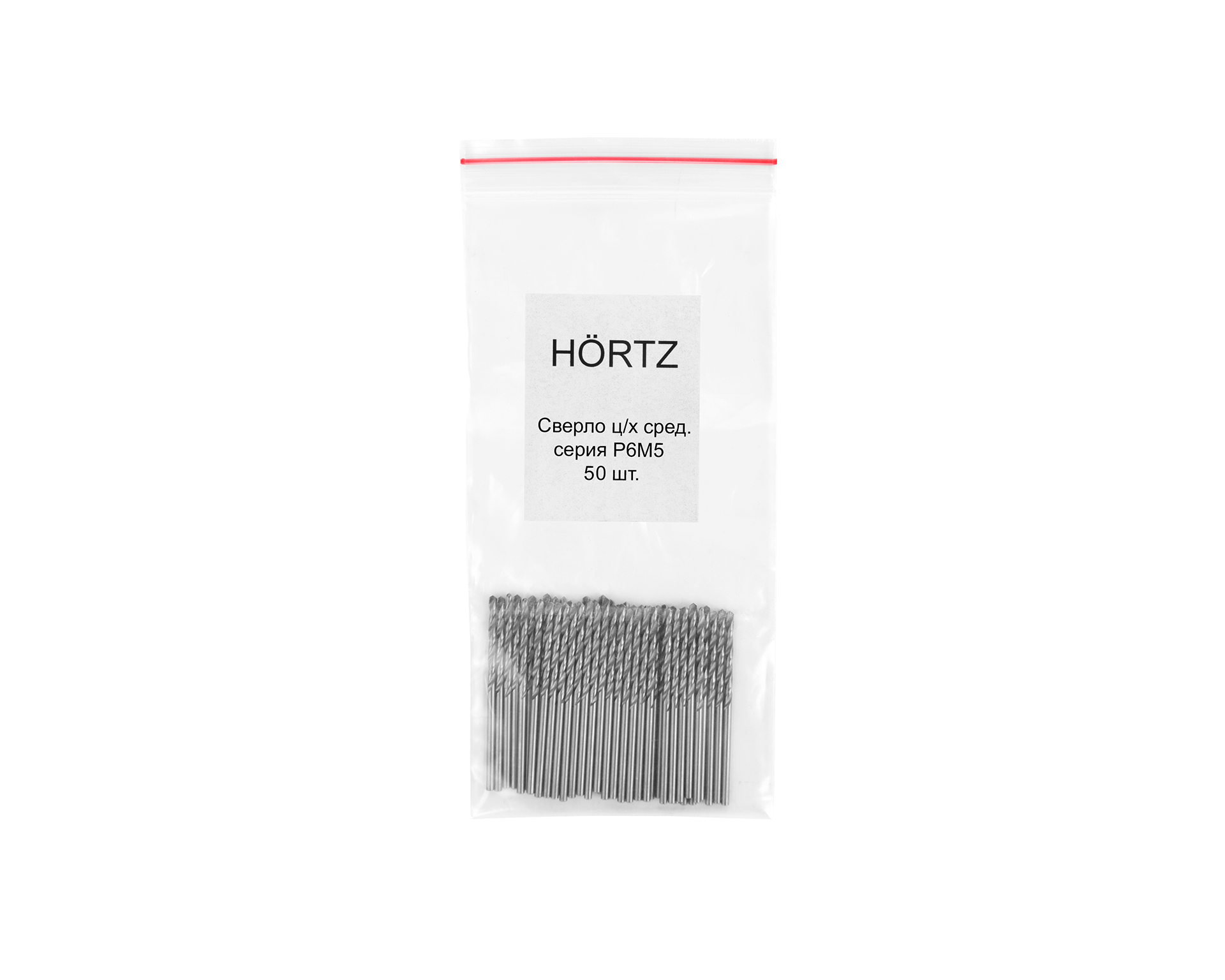 Сверло цилиндрический хвостовик 2,3 средняя серия Р6М5 HORTZ (50 шт)