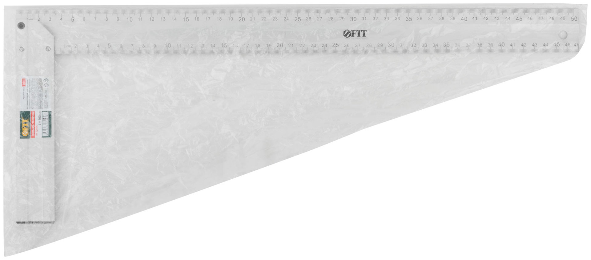 Угольник столярный литой алюминиевый Профи 500 мм (19555)