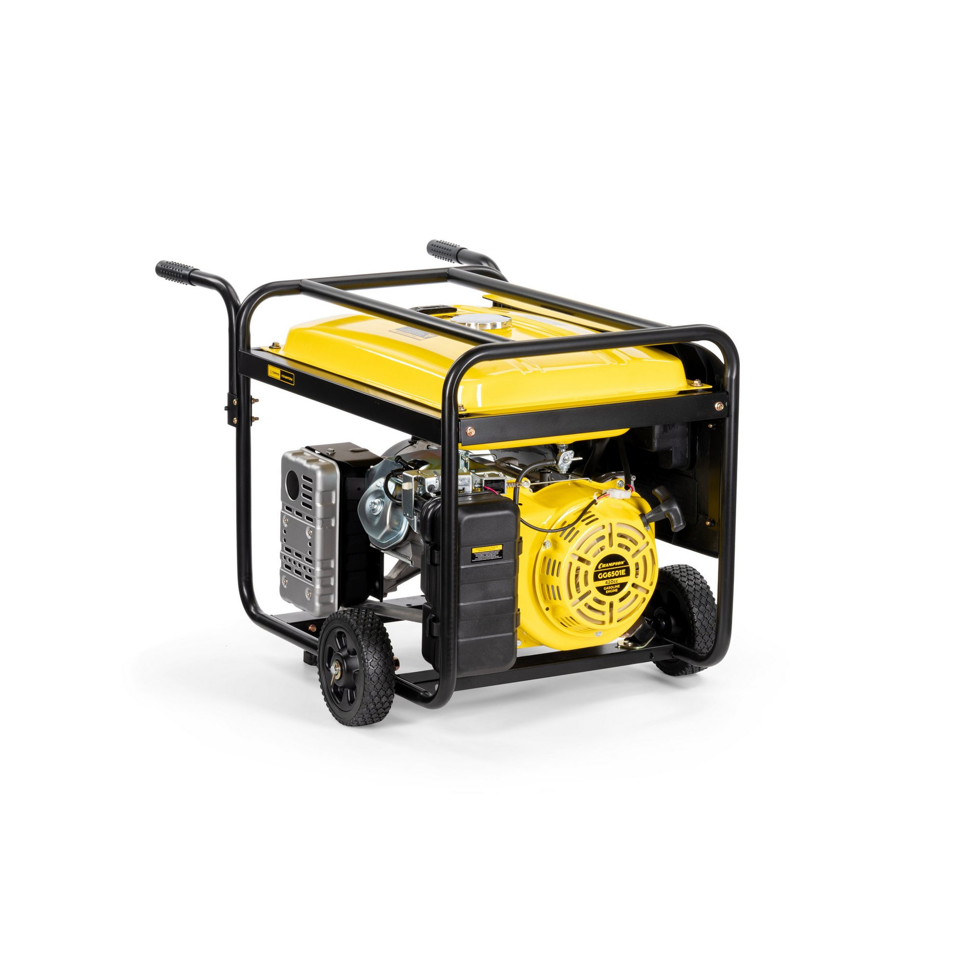 Генератор CHAMPION GG6501E+ATS (5/5,5кВт 15лс 25л 12В 81,5кг эл. стартер,счетчик) (GG6501E)