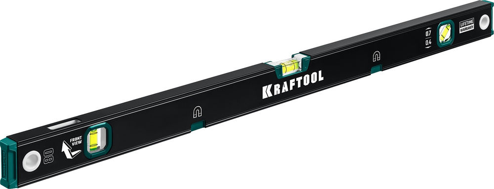 Магнитный уровень 800 мм, усиленный профиль, с зеркальным глазком KRAFTOOL 34785-80