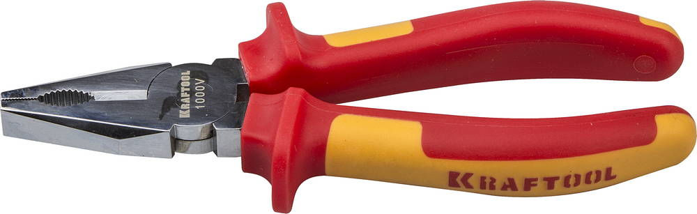 Комбинированные плоскогубцы Electro-Kraft, 180 мм, хромированные KRAFTOOL 2202-1-18_z01