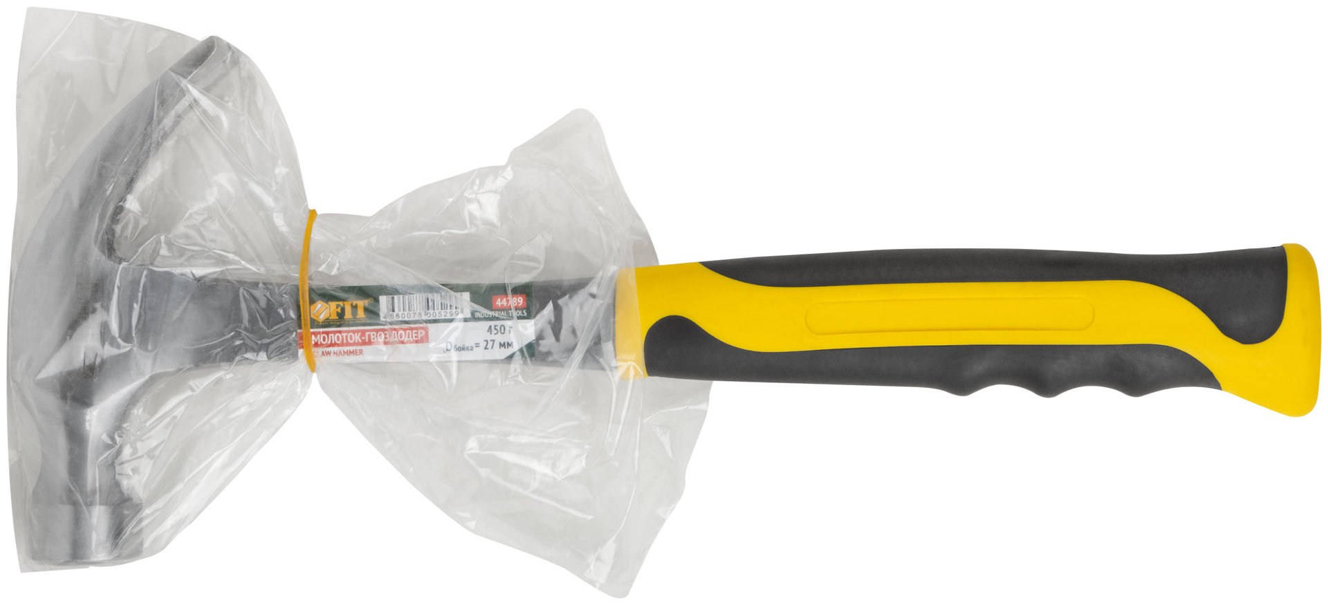 Молоток-гвоздодер, цельнометаллический Профи 27 мм, 450 гр. (44789)