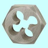 Плашка М 6,0 (1,0) шестигранная 9ХС, S 19мм 6g DIN382 CNIC