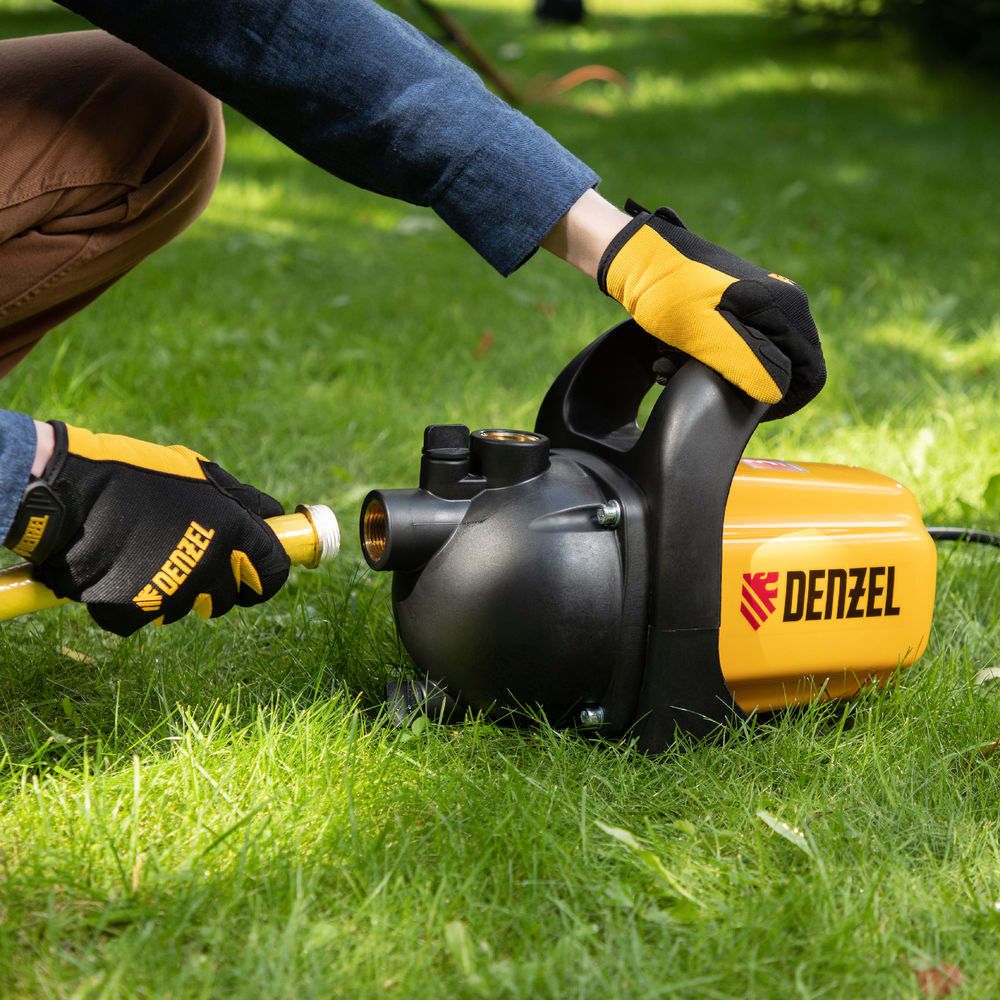 Садовый поверхностный насос GP 600, 600 Вт, 3000 л/ч, подъем 35 м, пластик Denzel (97201)