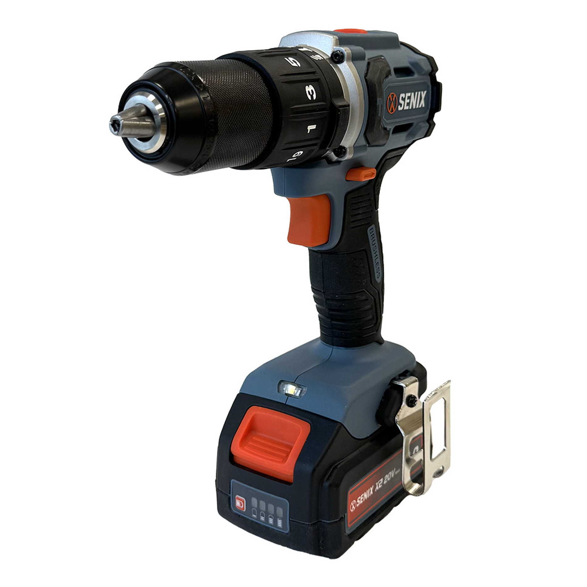 Ударная дрель-шуруповерт, 60 Нм, 1х4Ач, ЗУ, кейс X2 20В