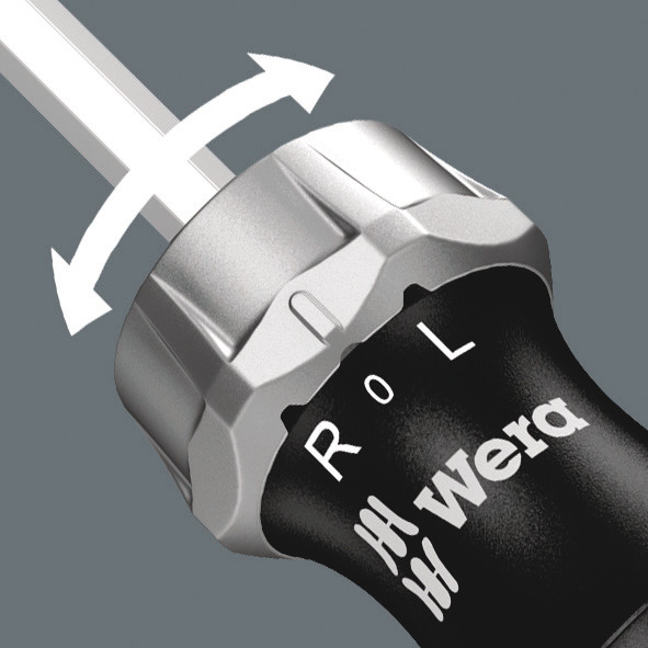 Набор бит с отвёрткой-битодержателем c трещоткой, 6 пр. Kraftform Kompakt 27 RA 1 SB WE-073660