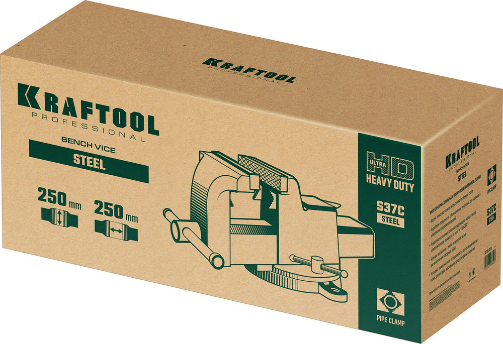 Тиски слесарные стальные 250 мм STEEL KRAFTOOL 32701-250