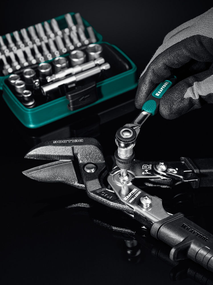 Набор инструмента универсальный 35 предм., 1/4 X-Drive 35 KRAFTOOL 27974