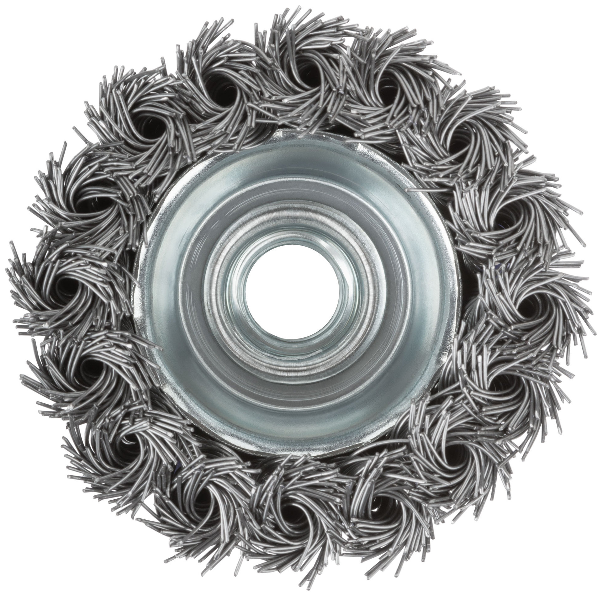 Щетка для УШМ, М14, тип Чашка, крученая витая проволока 0,5 мм, 65 мм, блистер, CUTOP Profi (82-897)