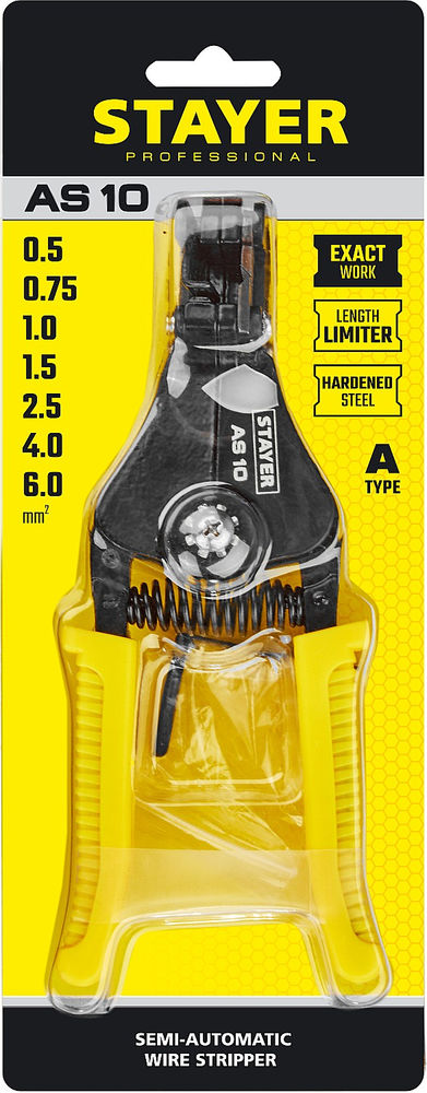 Стриппер полуавтоматический AS-10, 1 - 6 мм2 STAYER Professional 22631_z02