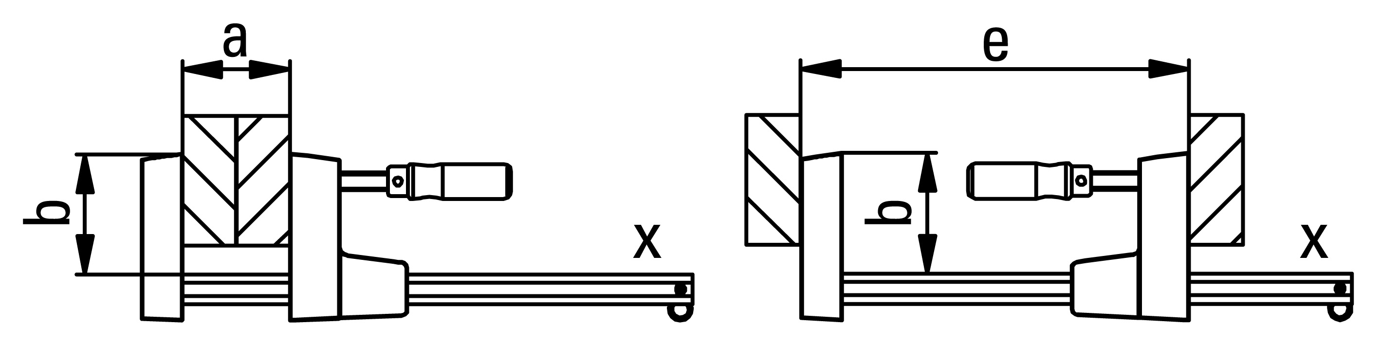 Струбцина корпусная лёгкая 160/80, 1.5 кН UK16 UniKlamp BE-UK16
