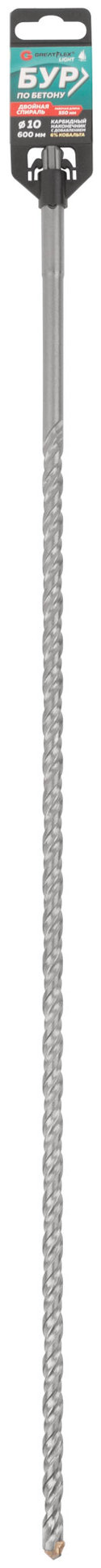 Бур по бетону, SDS-Plus, GreatFlex Light, 10x600 мм (56-10600)