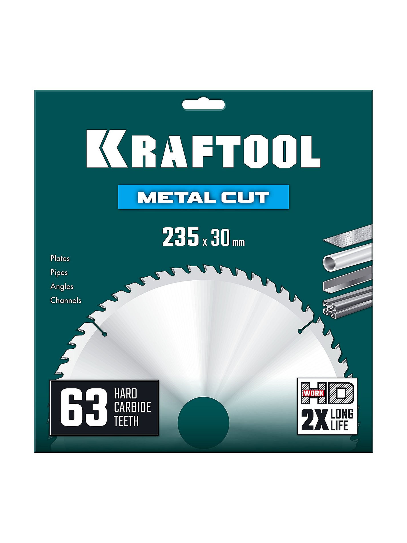 Диск пильный по металлу и стали Metal Cut, 235 х 30 мм, 63Т KRAFTOOL 36954-235-30-63